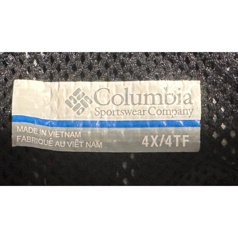 Columbia 4X Black Plaid Button Down Long Sleeve Fishing Shirt - Picture 4 of 7